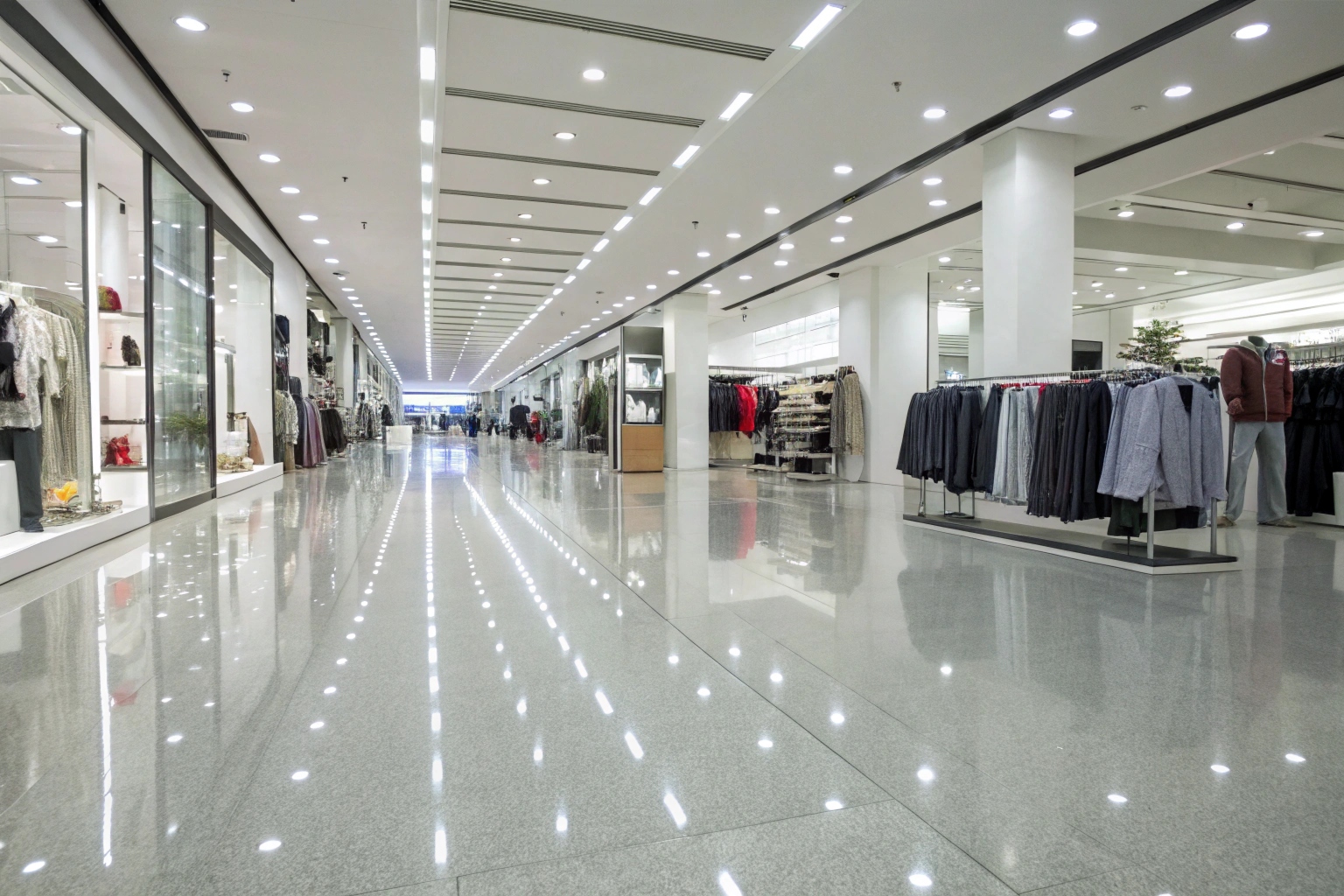 Retail epoxy flooring installed for a tenancy near Westfield Miranda